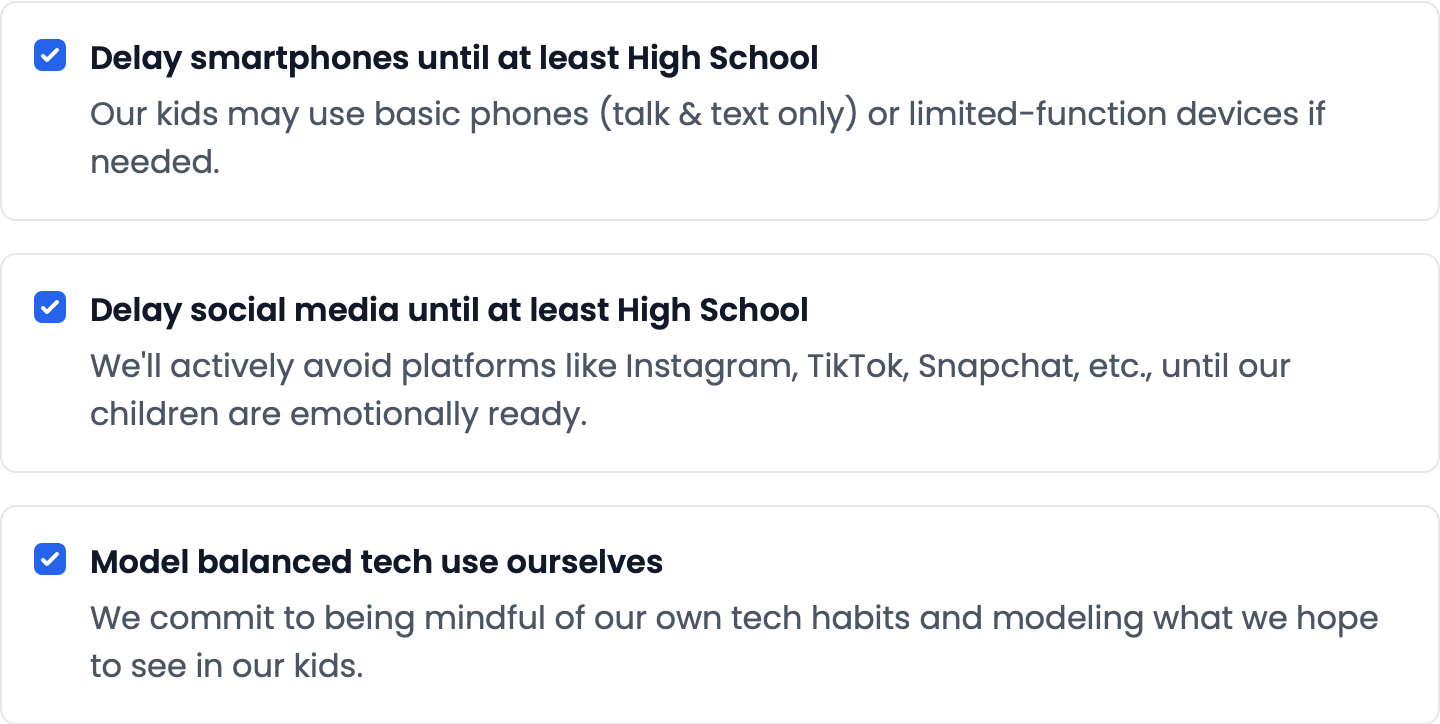 Parent Pact Builder, powered by Four Norms